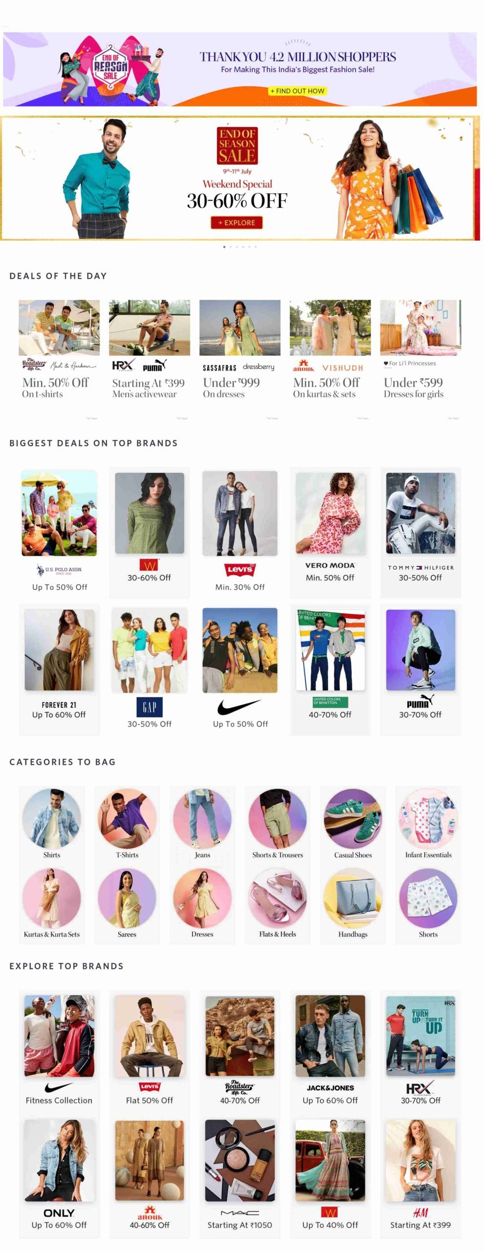 Myntra Online Shopping